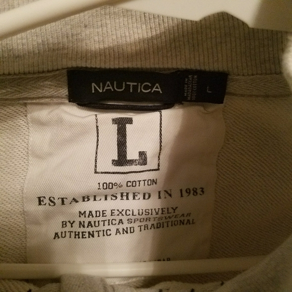 Nautica mens L quarter zip sweatshirt - Picture 4 of 4
